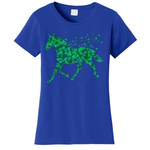 Horse Shamrock Horseback Riding Equestrian Meaningful Gift Patrick Day Gift Women's T-Shirt