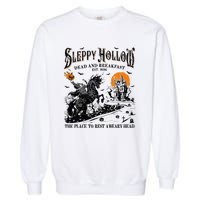 Halloween Sleepy Hollow Dead And Breakfast Garment-Dyed Sweatshirt