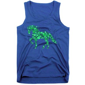 Horse Shamrock Horseback Riding Equestrian Cool Gift Patrick Gift Tank Top