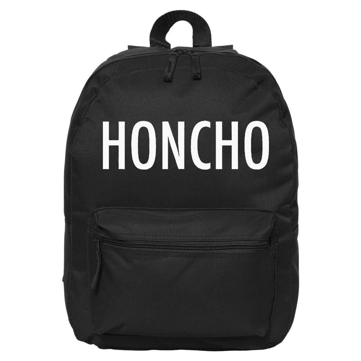 Honcho Slogan Hood Hiphop Rap Music Fans 16 in Basic Backpack