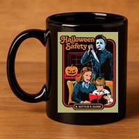 Halloween Safety 11oz C Handle Ceramic Mug
