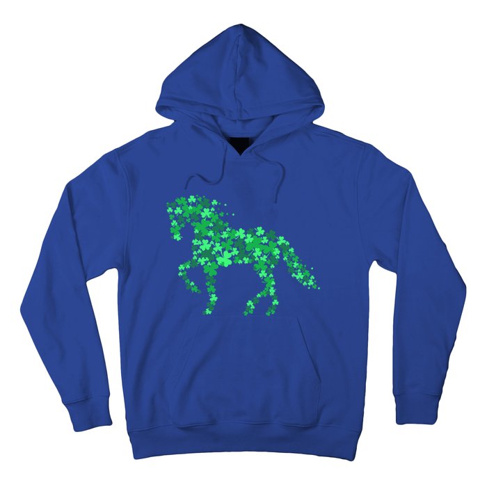 Horse Shamrock Horseback Riding Equestrian St Patrick's Day Meaningful Gift Hoodie