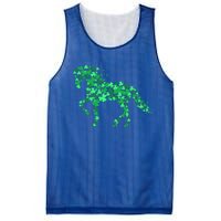 Horse Shamrock Horseback Riding Equestrian St Patrick's Day Meaningful Gift Mesh Reversible Basketball Jersey Tank