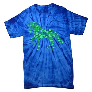 Horse Shamrock Horseback Riding Equestrian St Patrick's Day Meaningful Gift Tie-Dye T-Shirt