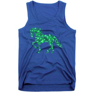 Horse Shamrock Horseback Riding Equestrian St Patrick's Day Meaningful Gift Tank Top