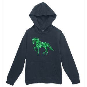 Horse Shamrock Horseback Riding Equestrian St Patrick's Day Meaningful Gift Urban Pullover Hoodie