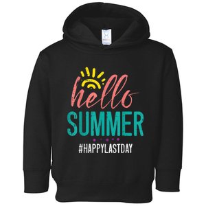 Hello Summer Happy Last Day Of School Teacher Boy Girl Toddler Hoodie