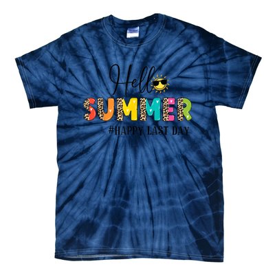 Hello Summer Happy Last Day Teacher School Graduation Tie-Dye T-Shirt