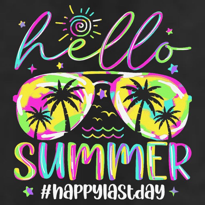 Hello Summer Happy Last Day Of School Teacher Student Cool Comfort Performance Bucket Hat