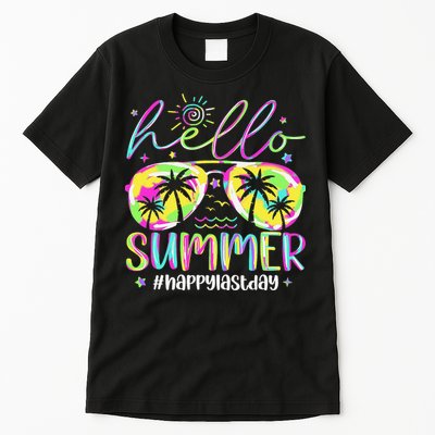 Hello Summer Happy Last Day Of School Teacher Student Tall T-Shirt