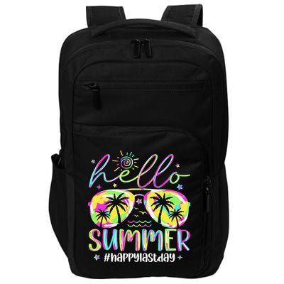 Hello Summer Happy Last Day Of School Teacher Student Impact Tech Backpack