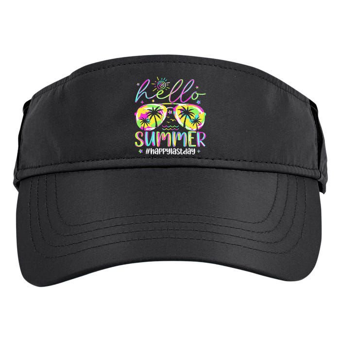 Hello Summer Happy Last Day Of School Teacher Student Adult Drive Performance Visor
