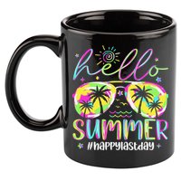 Hello Summer Happy Last Day Of School Teacher Student 11oz C Handle Ceramic Mug