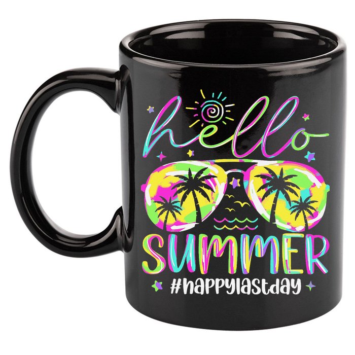 Hello Summer Happy Last Day Of School Teacher Student 11oz C Handle Ceramic Mug
