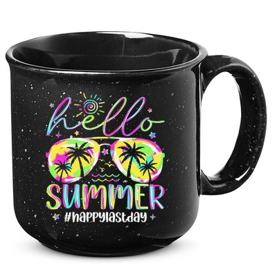 Hello Summer Happy Last Day Of School Teacher Student 15oz Campfire Ceramic Mug