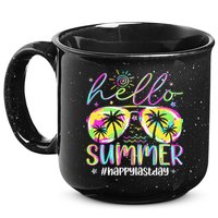Hello Summer Happy Last Day Of School Teacher Student 15oz Campfire Ceramic Mug