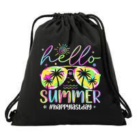 Hello Summer Happy Last Day Of School Teacher Student Drawstring Bag