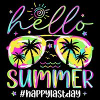 Hello Summer Happy Last Day Of School Teacher Student 16 in Basic Backpack