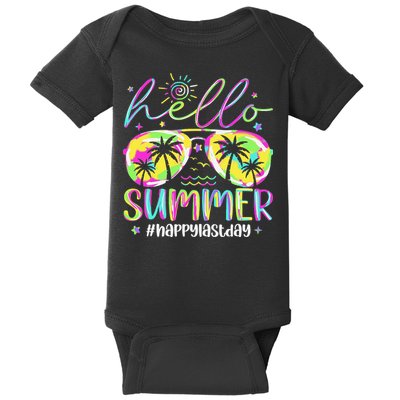 Hello Summer Happy Last Day Of School Teacher Student Baby Bodysuit