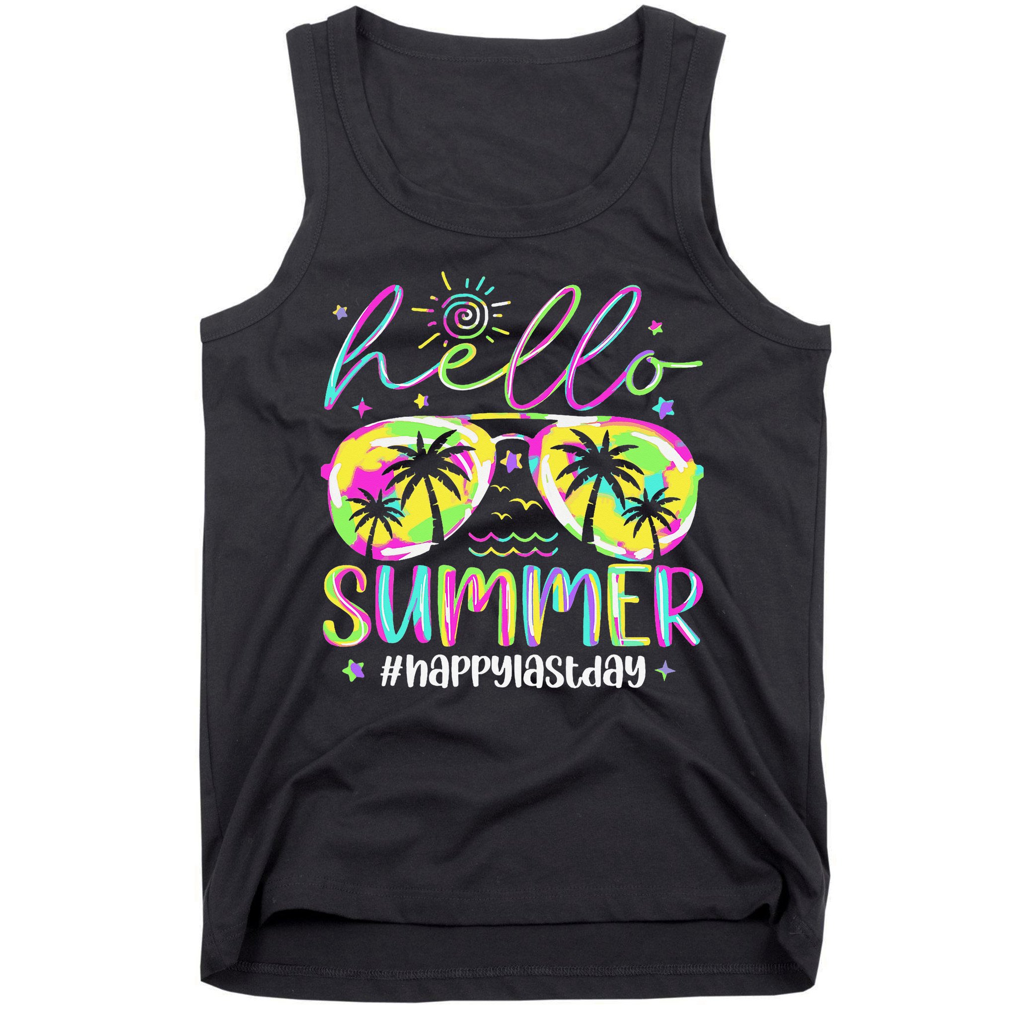Hello Summer Happy Last Day Of School Teacher Student Tank Top