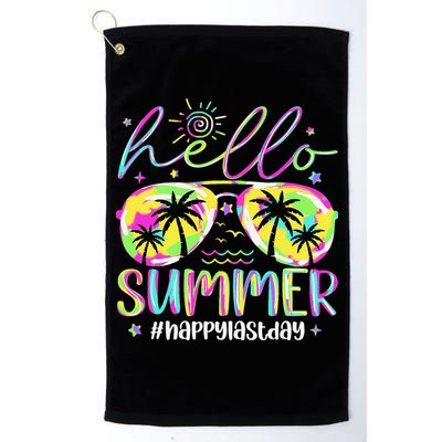 Hello Summer Happy Last Day Of School Teacher Student Golf Towel