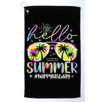 Hello Summer Happy Last Day Of School Teacher Student Golf Towel