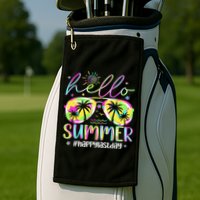 Hello Summer Happy Last Day Of School Teacher Student Golf Towel