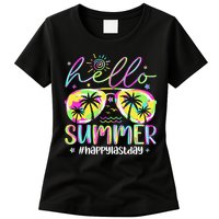 Hello Summer Happy Last Day Of School Teacher Student Womens T-Shirt