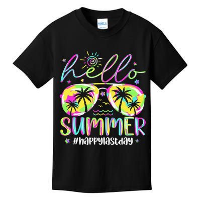 Hello Summer Happy Last Day Of School Teacher Student Kids T-Shirt
