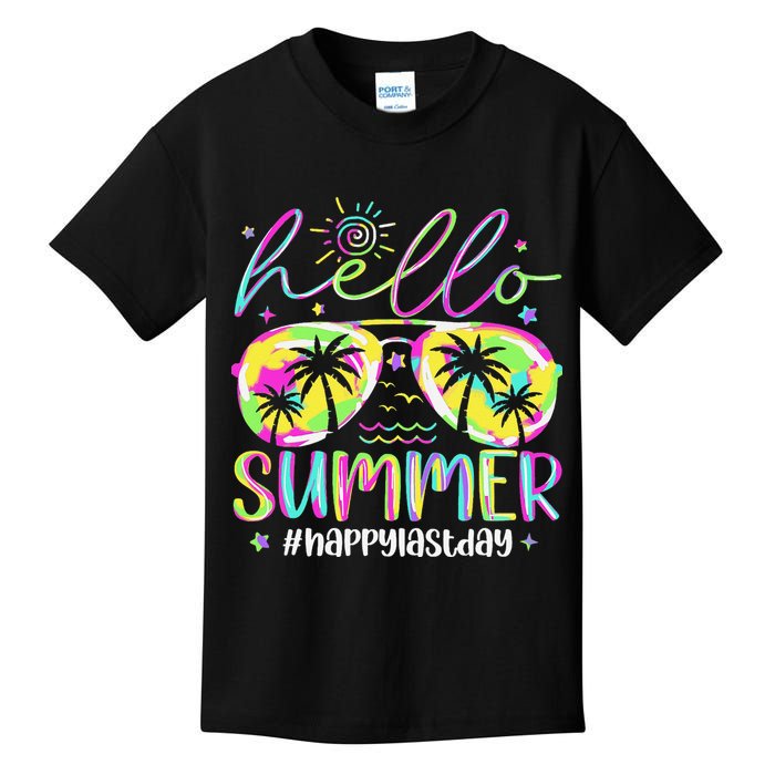 Hello Summer Happy Last Day Of School Teacher Student Kids T-Shirt