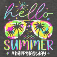 Hello Summer Happy Last Day Of School Teacher Student Vector Backpack