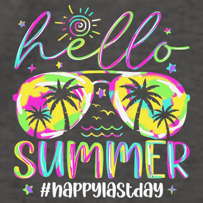 Hello Summer Happy Last Day Of School Teacher Student Vector Backpack