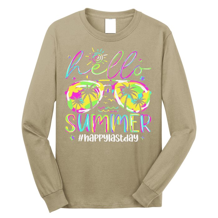 Hello Summer Happy Last Day Of School Teacher Student Long Sleeve Shirt