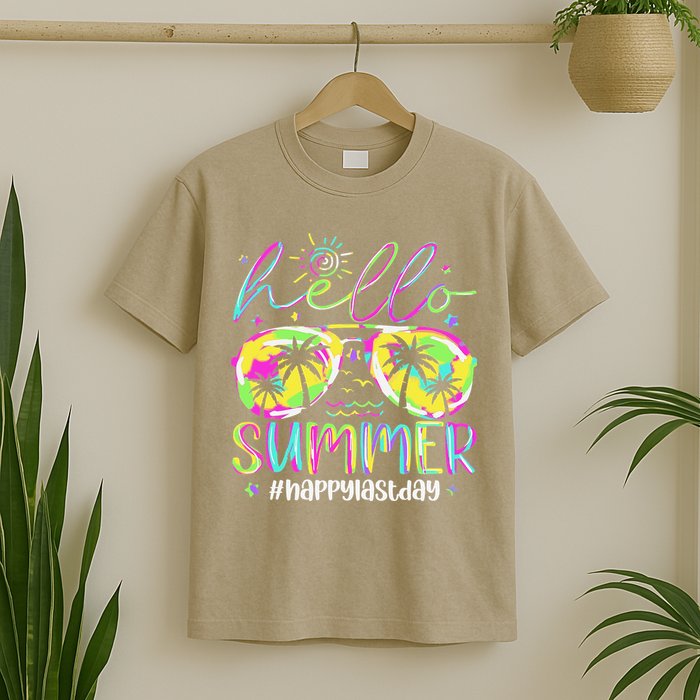 Hello Summer Happy Last Day Of School Teacher Student T-Shirt