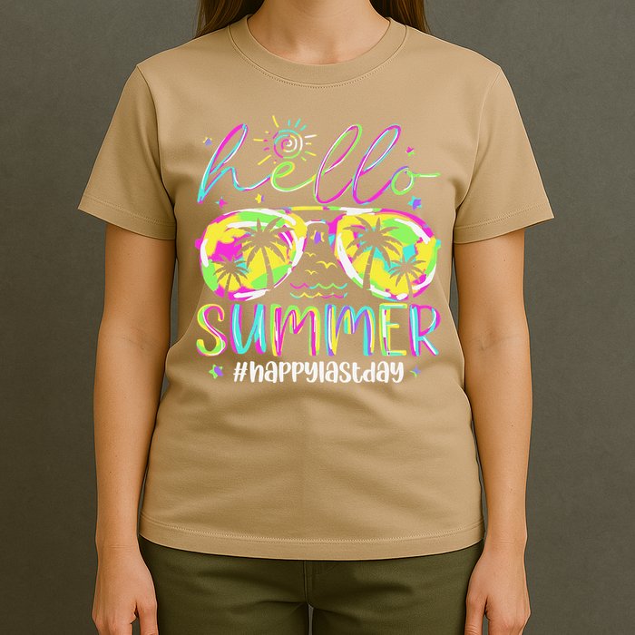 Hello Summer Happy Last Day Of School Teacher Student T-Shirt
