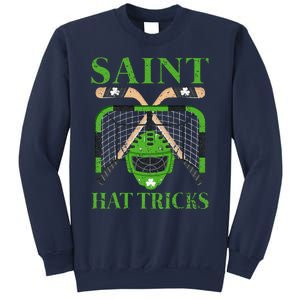 Hockey Saint Hatricks Leprechaun Hockey St. Patrick's Day Sweatshirt