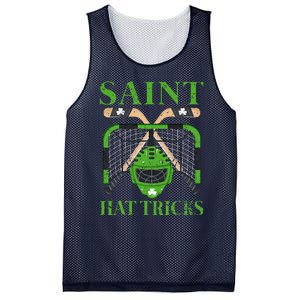 Hockey Saint Hatricks Leprechaun Hockey St. Patrick's Day Mesh Reversible Basketball Jersey Tank