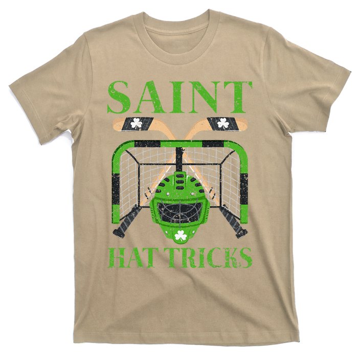 Hockey Saint Hatricks Leprechaun Hockey St. Patrick's Day T-Shirt