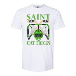 Hockey Saint Hatricks Leprechaun Hockey St. Patrick's Day Softstyle CVC T-Shirt