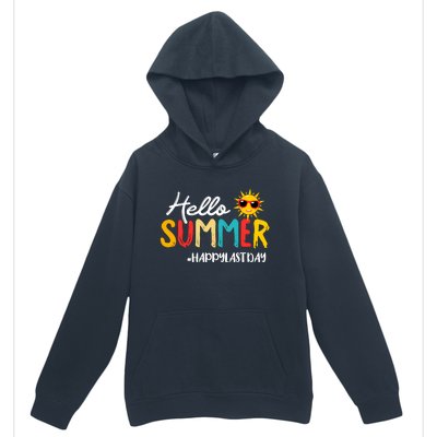 Hello Summer Happy Last Day Of School Teacher Student Urban Pullover Hoodie