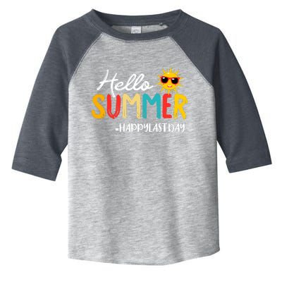 Hello Summer Happy Last Day Of School Teacher Student Toddler Fine Jersey T-Shirt