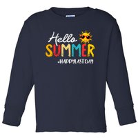 Hello Summer Happy Last Day Of School Teacher Student Toddler Long Sleeve Shirt