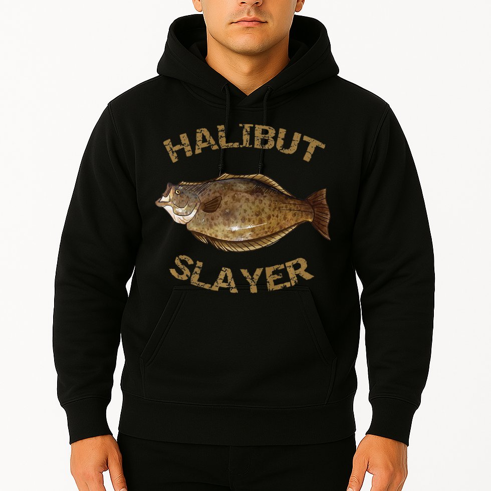 Halibut Slayer Halibut For Halibut Fishing Hoodie