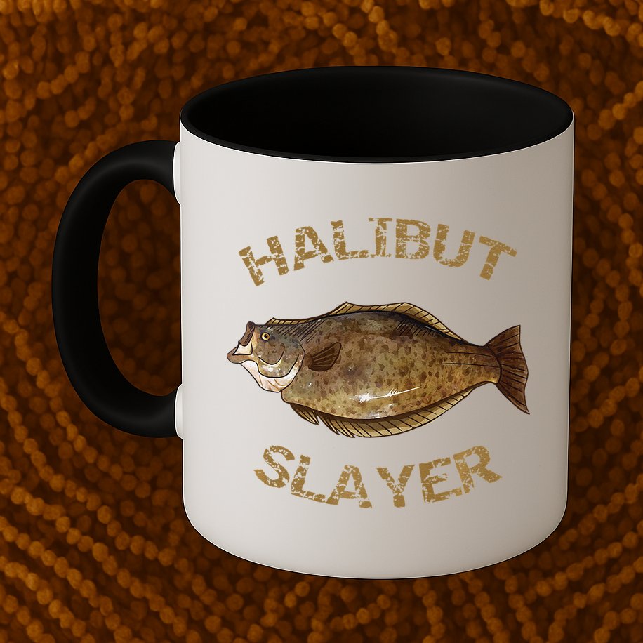 Halibut Slayer Halibut For Halibut Fishing Mug