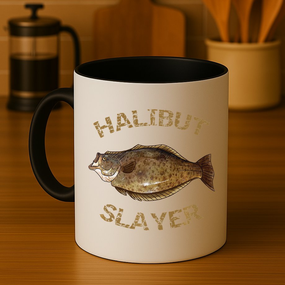 Halibut Slayer Halibut For Halibut Fishing Mug