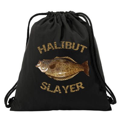 Halibut Slayer Halibut For Halibut Fishing Drawstring Bag