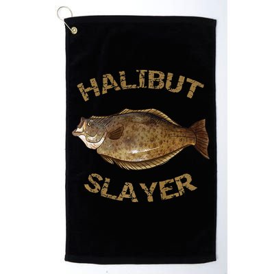 Halibut Slayer Halibut For Halibut Fishing Golf Towel