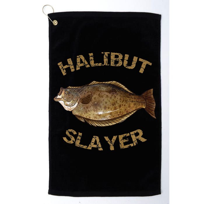 Halibut Slayer Halibut For Halibut Fishing Golf Towel