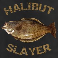 Halibut Slayer Halibut For Halibut Fishing Golf Towel