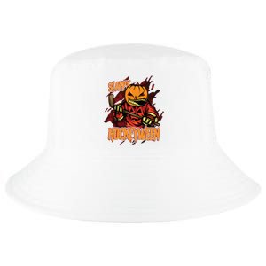 Hockey Slappy Hockeyween Pumpkin Jack O Lantern Halloween Cool Comfort Performance Bucket Hat